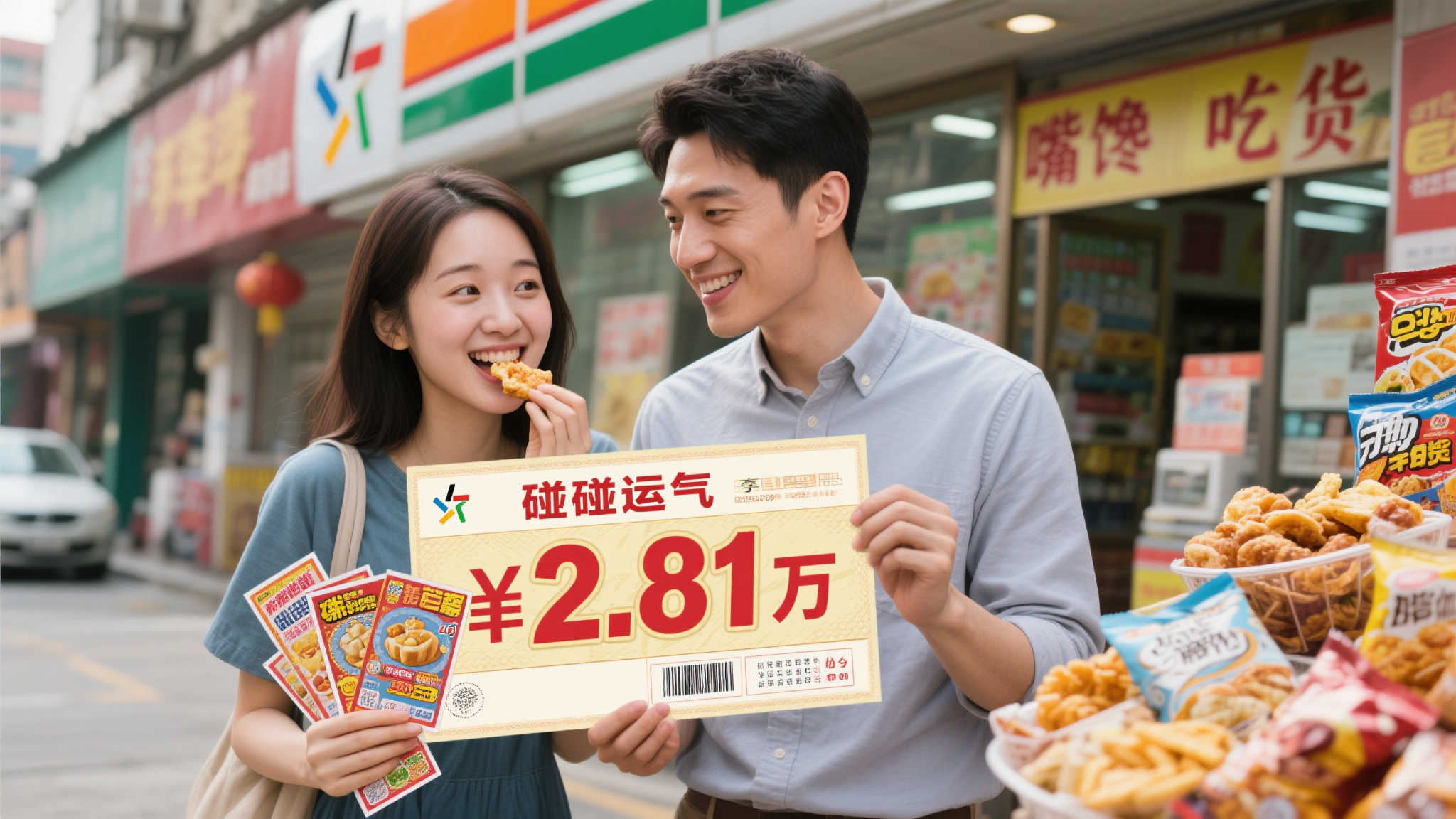 男子因女友贪吃意外中2.8亿大奖 催促父母即刻退休